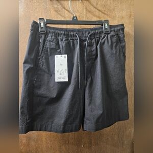 Denim & Flower Black Athletic Shorts